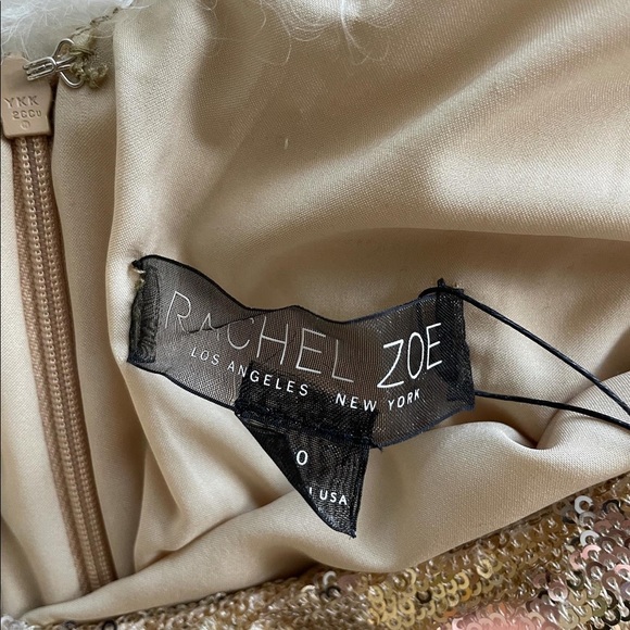 Rachel Zoe gold sequin dress - Picture 3 of 6